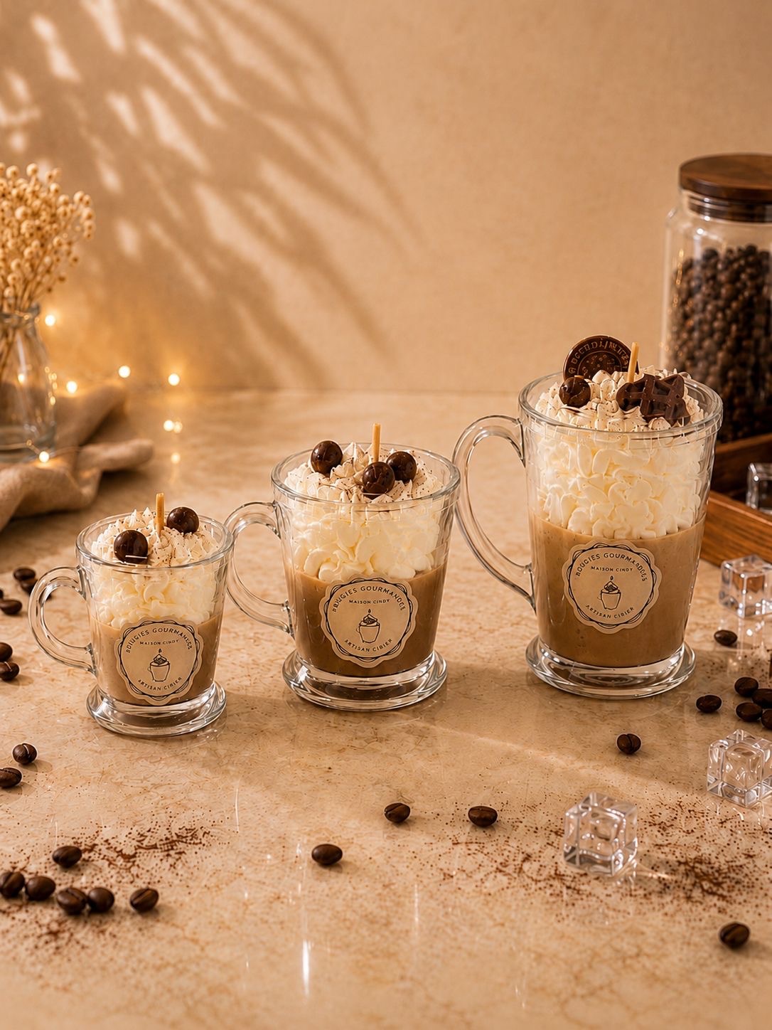 Bougie gourmande Café glacé – Parfum café doux et vanillé
