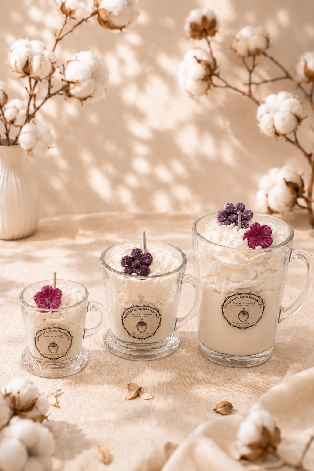 Bougie parfumée Fleur de coton – Douceur et ambiance cocooning