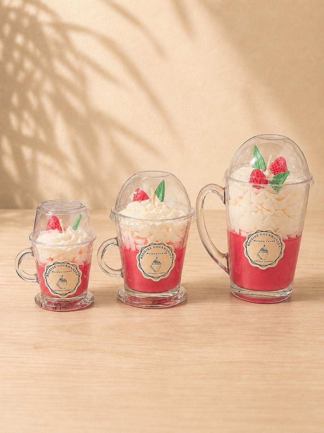 Bougie gourmande Fraise des Bois – Bougie parfumée artisanale – Image 2