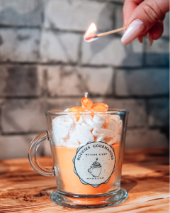 Bougie gourmande artisanale parfumée Maison Cindy