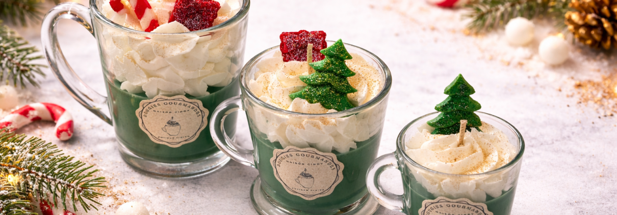 Bougies de Noël gourmandes Maison Cindy