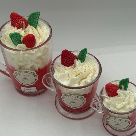 Bougie gourmande Fraise des Bois en cire de soja