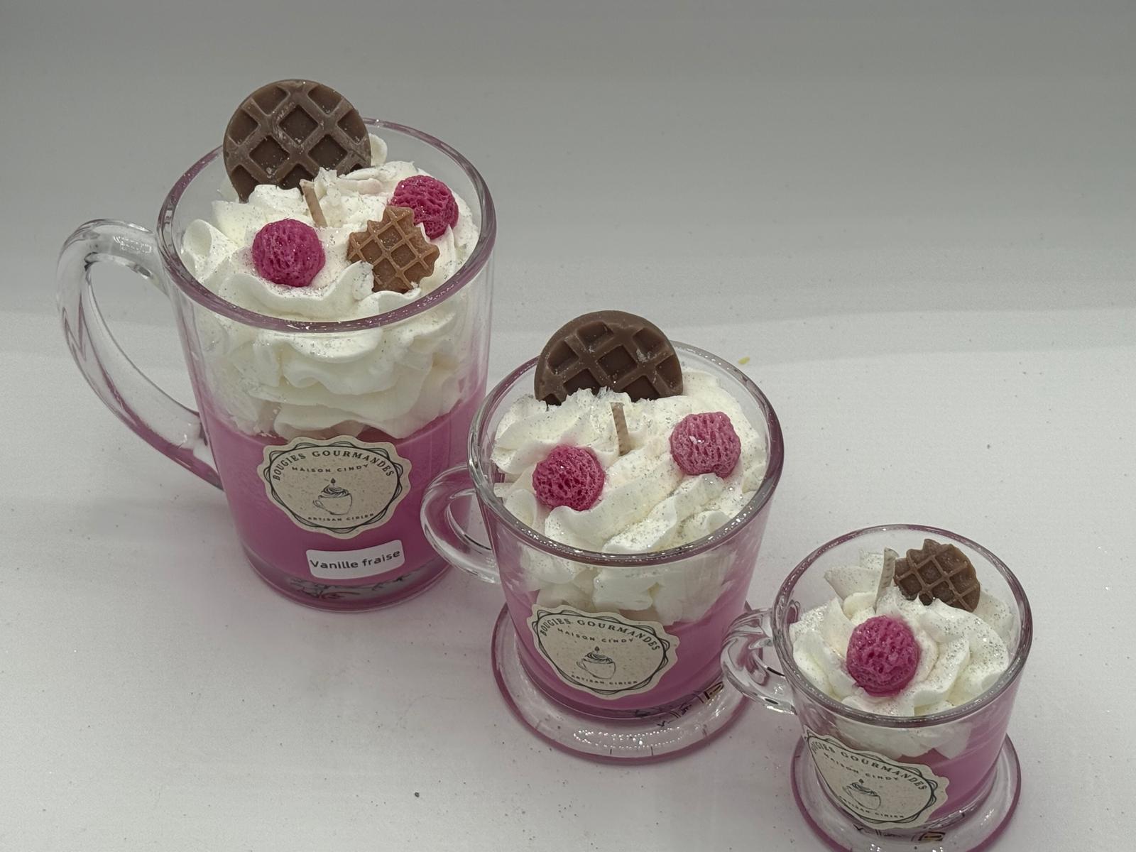 Bougie gourmande Vanille Fraise – Image 2