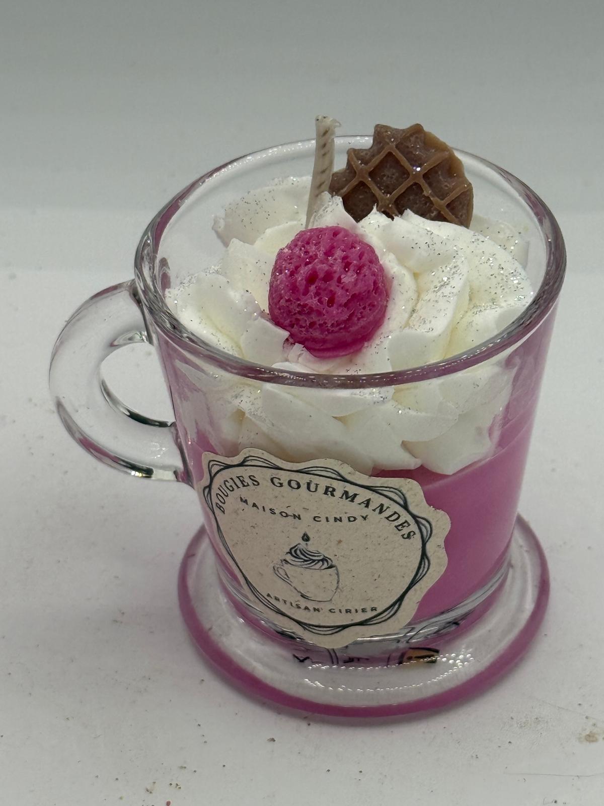 Bougie gourmande Vanille Fraise – Image 4