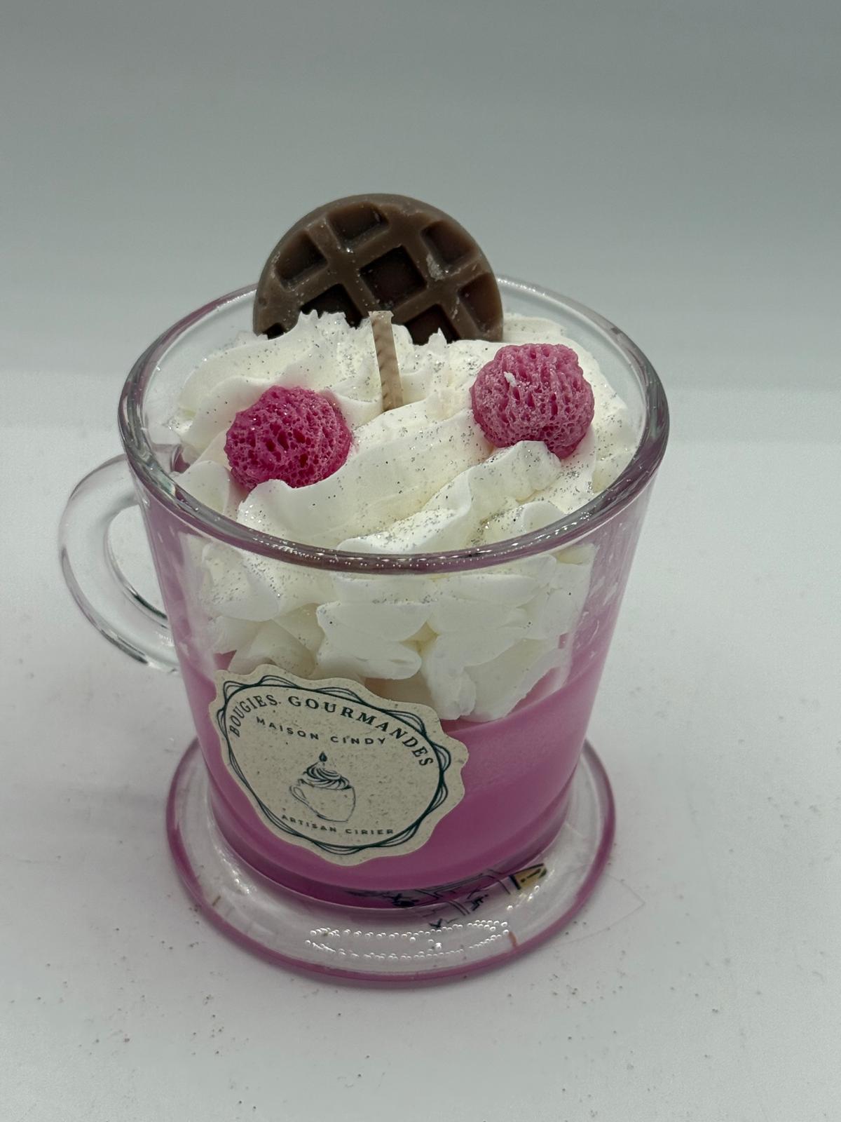Bougie gourmande Vanille Fraise – Image 5