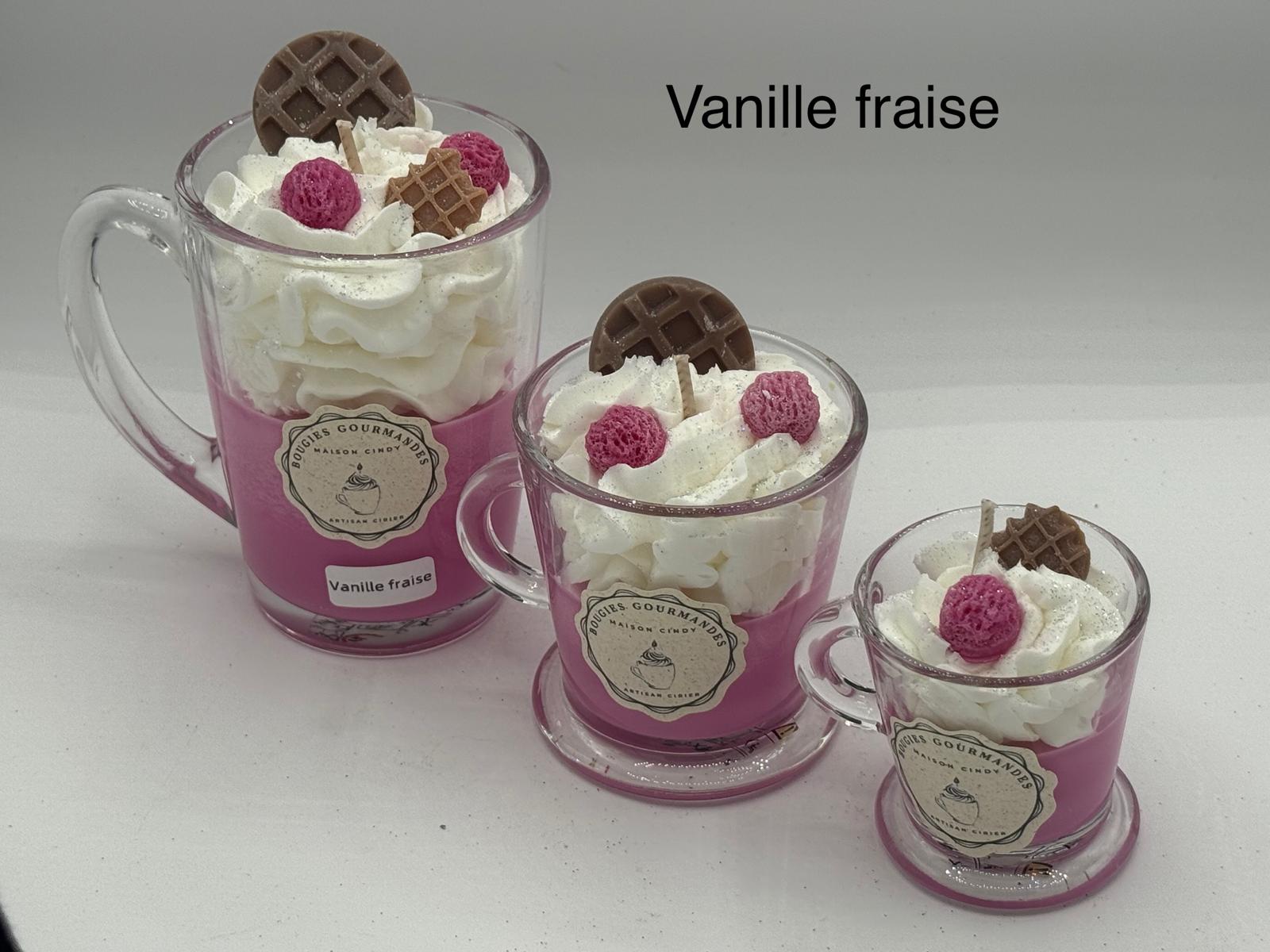 Bougie gourmande Vanille Fraise – Image 3