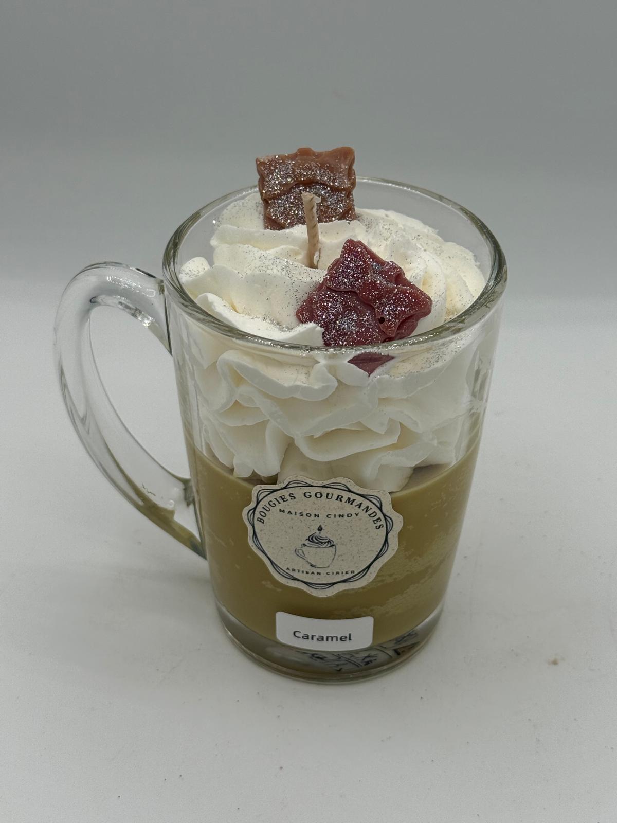 Bougie gourmande Caramel – Bougie parfumée artisanale – Image 5