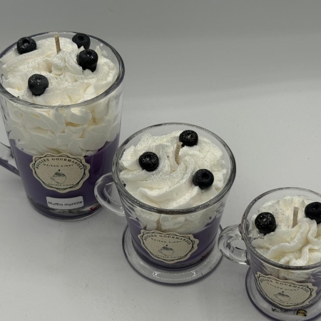 Bougie gourmande Muffin Myrtille