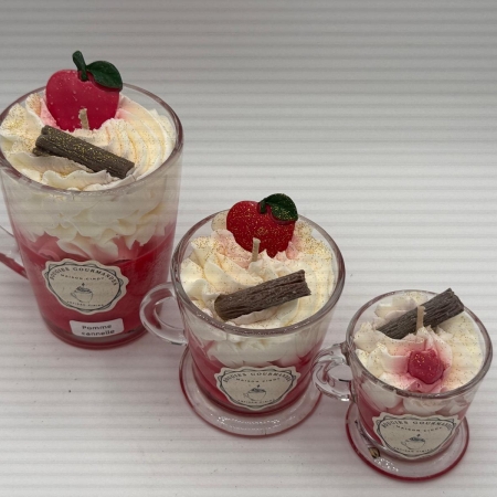 Bougie gourmande Pomme Cannelle en cire de soja