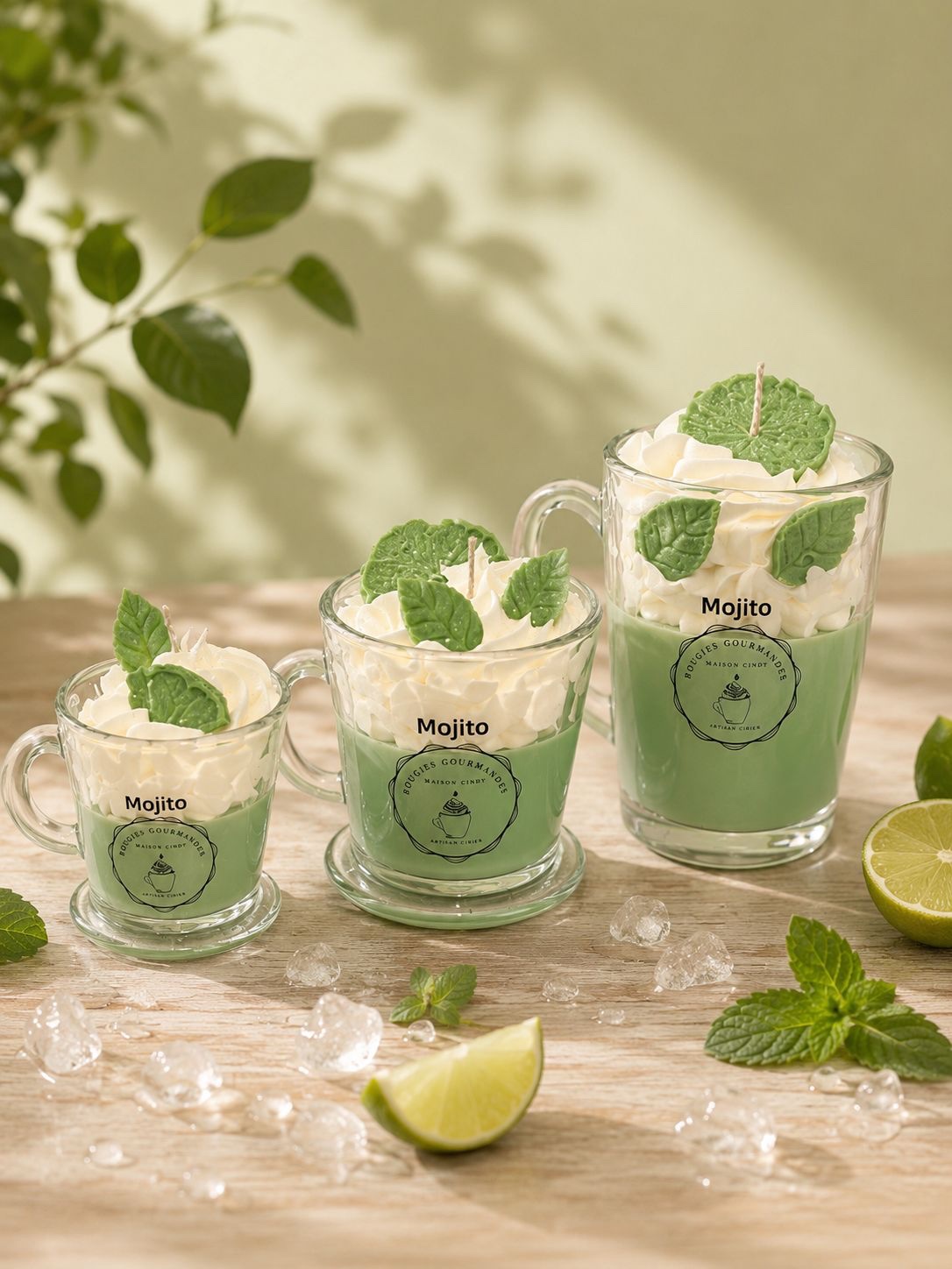 Bougie gourmande Mojito – Parfum menthe citron vert