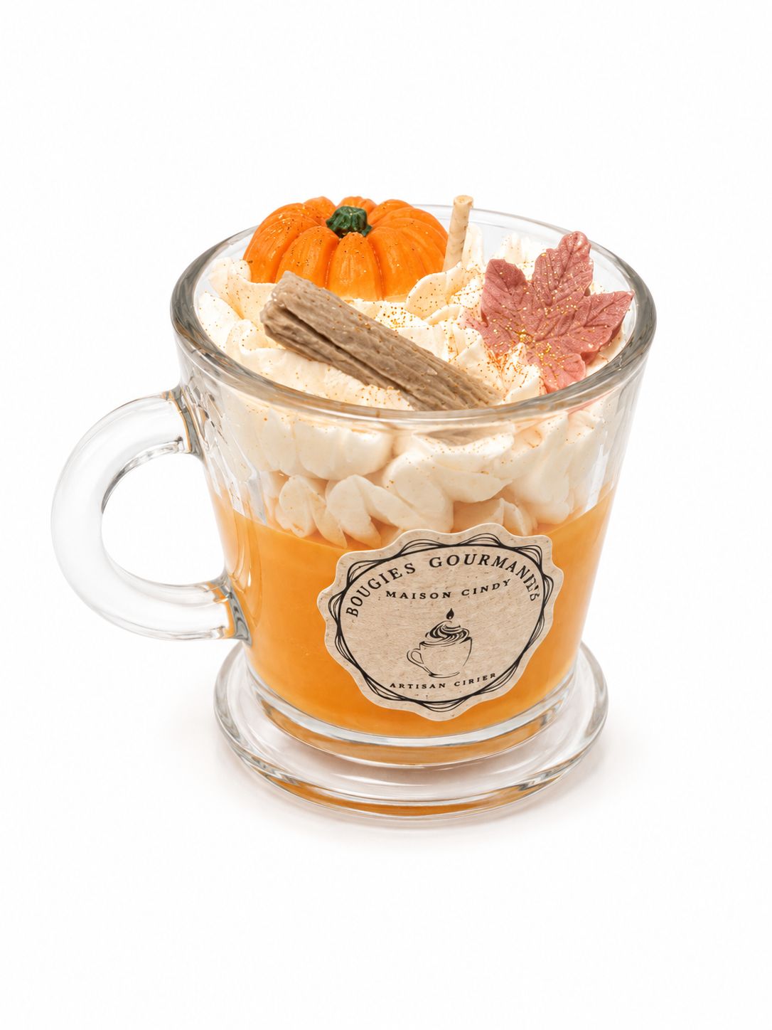 Bougie Citrouille Givrée – Image 2