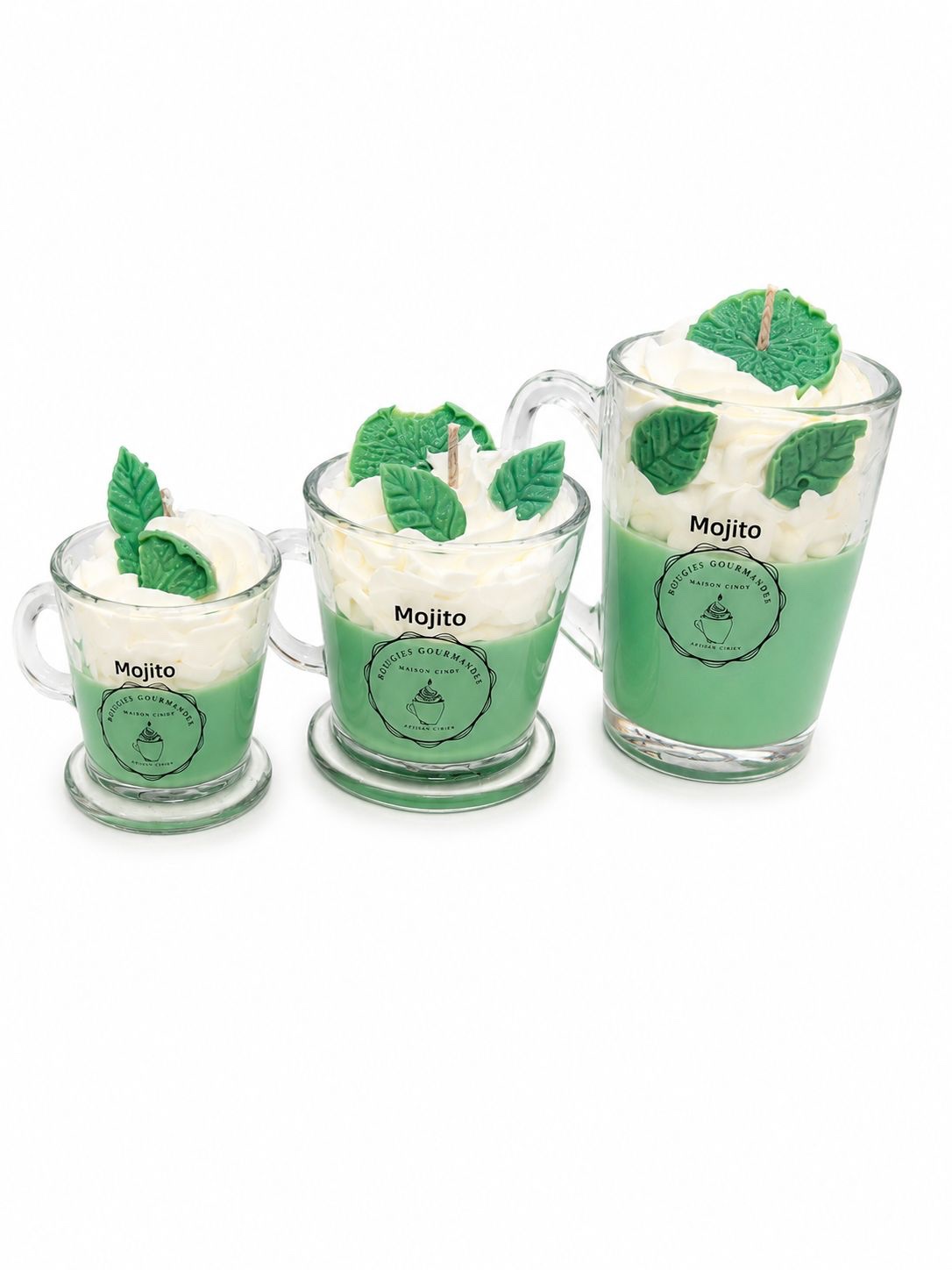 Bougie gourmande Mojito – Parfum menthe citron vert – Image 2