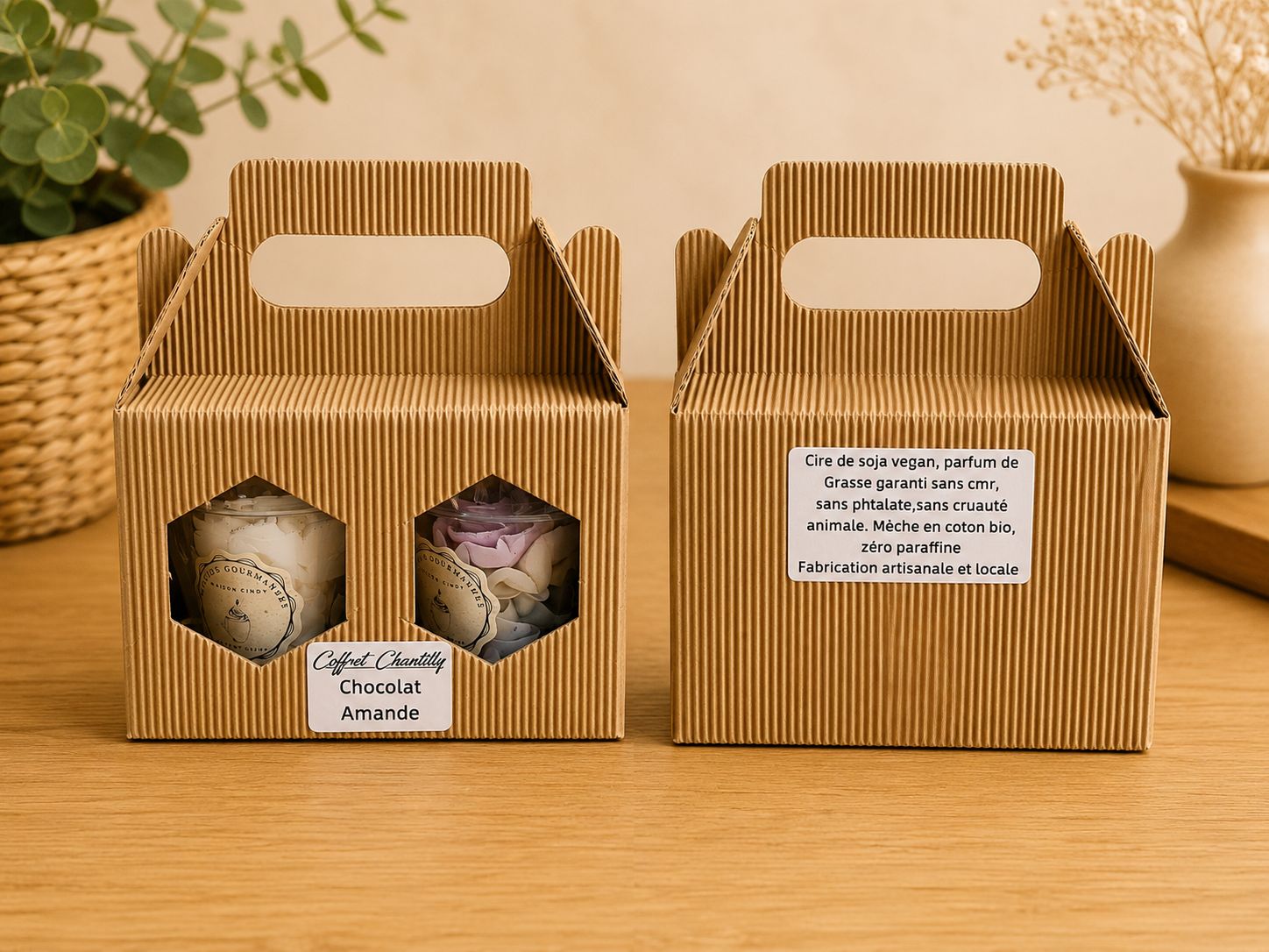 Coffret 2 chantillys parfumées Maison Cindy